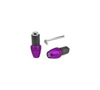 Coppia Contrappesi Manubrio Da 22mm Conical Viola Con Chiave Universale Moto