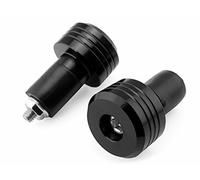 Coppia Contrappesi Tappi Manubrio Bar End Slider per Moto Scooter Neri 22mm