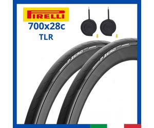 Coppia Copertoncino Gomma Corsa 700x28 PIRELLI PZERO TLR RACE Nero Strada Bici