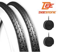 COPPIA COPERTONI + 2 CAMERE 24x1.75 (47-507) BICI BIANCO NERO MTB BICICLETTA CTB