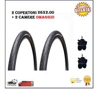 Coppia Copertoni 26x2.00 Mtb Chaoyang Kestrel Gomma Bici Slick Rigido Pneumatici
