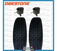 Coppia Copertoni Gomme Pneumatici + Camera DEESTONE 4 00 12 APE TM 703 602 Post.
