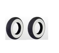COPPIA COPERTONI PNEUMATICI GOMME 3.50-10 FASCIA BIANCA PIAGGIO VESPA TS 125