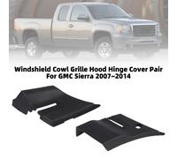 Coppia Copertura Cerniera Cofano Griglia Parabrezza Per GMC Sierra 2007-2014