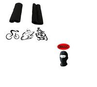 COPPIA COPRI MANOPOLE MOTO SCOOTER BICI PRO GRIP PER MANUBRIO UNIVERSALE TESSUTO ELASTICO ANTISCIVOLO NERO LUN 9,8XLARG 3CM COMPATIBILE CON TUTTI I MANUBRI DI MOTO BICI E SCOOTER