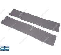 Coppia copricatena portellone in tela grigio per Jeep Willys CJ2A CJ3A/3B CJ5...