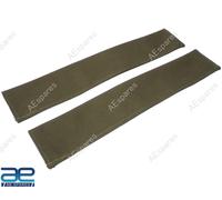 Coppia copricatena portellone in tela verde scuro per Jeep Willys CJ2A CJ3A M...