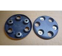 Coppia copricerchio coprimozzo adatto iveco daily 35C dal 00 al 13