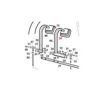Coppia copripedale in gomma trattorino ORIGINALE GIANNI FERRARI 00.07.01.0130