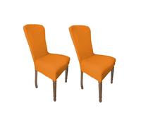 COPPIA coprisedia ELASTICIZZATO ROMA antimacchia in TINTA UNITA ARANCIO