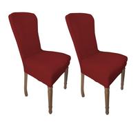 COPPIA coprisedia ELASTICIZZATO ROMA antimacchia in TINTA UNITA ROSSO BORDEAUX