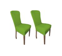 COPPIA coprisedia ELASTICIZZATO ROMA antimacchia in TINTA UNITA VERDE
