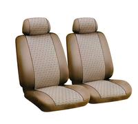 COPPIA COPRISEDILE PER AUTO COPERTURA SEDIA SEDILI MACCHINA UNIVERSALI BEIGE NEW