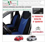 COPPIA COPRISEDILI Anteriori CITROEN C1 Fodere Foderine GRIGIO 37