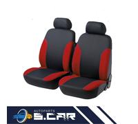 Coppia Coprisedili Anteriori Schienali Per Auto Universali Sportivi Blu 025