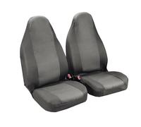 Coppia coprisedili anteriori universali in tessuto jacquard e poliestere Grigio