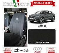 COPPIA COPRISEDILI AUDI Q2 SU MISURA Fodere Foderine SOLO ANTERIORI Nero
