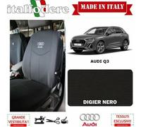 COPPIA COPRISEDILI AUDI Q3 SU MISURA Fodere Foderine SOLO ANTERIORI Nero