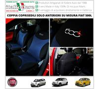 COPPIA COPRISEDILI Fiat 500L SU MISURA Fodere Foderine SOLO ANTERIORI Azzurro 39