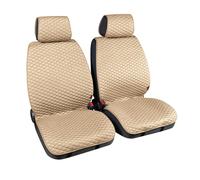 Cover-Tech Fabric, coppia coprisedili anteriori in tessuto tecnico Beige/Bianco