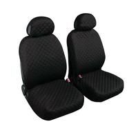 Coppia coprisedili fodere auto anteriori universali Biba cotone nero