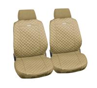 Coppia coprisedili fodere auto anteriori Ziga in cotone trapuntato beige