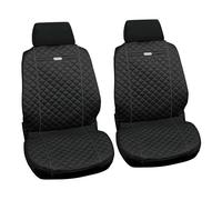 Coppia coprisedili fodere auto anteriori Ziga in cotone trapuntato nero