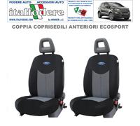COPPIA COPRISEDILI FORD ECOSPORT SU MISURA Foderine SOLO ANTERIORI Grigio 37