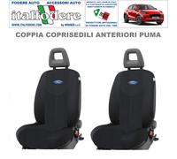 COPPIA COPRISEDILI FORD PUMA SU MISURA Foderine SOLO ANTERIORI Nero