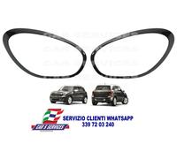 COPPIA CORNICI NERE FARI ANTERIORI DX+SX MINI COUNTRYMAN DAL 2010 PACEMAN 2012 >