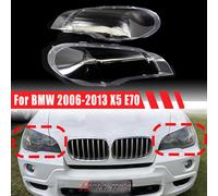 Coppia Cover Lente Copertura Faro Anteriore Per BMW X5 E70 2006-2013 4 porte