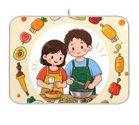 Coppia Cucina Cucina Riutilizzabile Piatto Mat 18x24 Rettangolo Grande Scolapiatti Panno Decorativo Home Decor Essentials