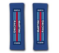 Coppia cuscinetti blu copri cintura Martini Racing da 3'' - Sparco ✔️