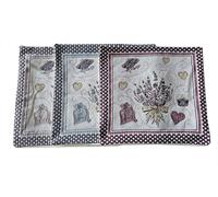 Coppia Cuscini Arredo Ciniglia 100% Cotone Misura cm 50x50 Modello Lavanda