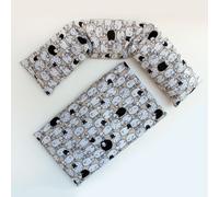 Coppia cuscini cervicale con noccioli di ciliegia Pecorelle (58x12cm - 32x19cm)