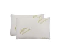 COPPIA CUSCINI FIOCCO MEMORY FOAM FODERA ALOE VERA ORTOPEDICO ERGONOMICO ITALIA
