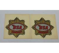 COPPIA DECALCOMANIE A SECCO ADESIVI LOGO SERBATOIO BSA GOLD STAR AD770062