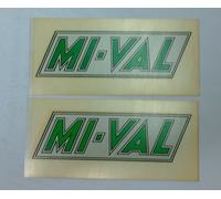 COPPIA DECALCOMANIE A SECCO ADESIVI MIVAL MI-VAL SERBATOIO AD770094