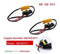 COPPIA DECODER SPEGNISPIA RESISTENZE CANBUS X LAMPADE A LED H8 H9 H11 12V NO ERR