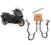 Coppia di 2 cavalletti alza ruota gomma da moto alzamoto anteriore e posteriore per alzare sollevare davanti e dietro compatibile con Yamaha Tmax 500 530 560 750 900 T - MAX T-MAX