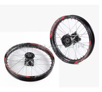 COPPIA DI 2 CERCHI SDG Alluminio Cross 60/100-14 80/100-12 Pit Bike Perno 15mm