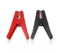 Coppia di 2 clip a coccodrillo isolate 100A con denti rivestiti in rame e corpo completamente isolato per l'uso con morsetti a coccodrillo in caricabatterie e utensili elettrici