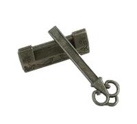 Coppia di 2 lucchetti antichi vintage con chiavi in stile antico, design in ottone intagliato, struttura in lega di zinco, piccole serrature per scatole di gioielli, borse, piccoli diari artigianali