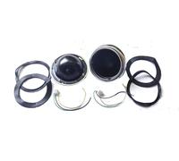 Coppia Di 7" Fari/ Lampade Metalliche Tipo Lucas + Regolatore Morris