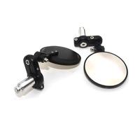 Coppia Di Accessori Di Ricambio Per Moto Da Manubrio Universale Da 22 Mm. Specchietti Retrovisori Neri Rotondi Laterali Specchietti Moto