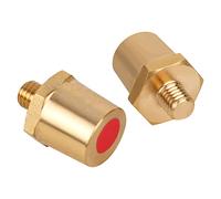 Coppia di adattatori per batteria in ottone, M8, morsetti per batteria al litio