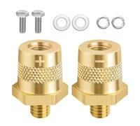 Coppia di Adattatori per Batteria M8,Adattatori per Poli della Batteria,Adattatore per Batterie al Litio per Auto con Viti in Acciaio Inox e Rondelle,per Auto,Moto,Barche (Positivo e Negativo)