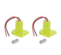 Coppia di adattatori per batterie professionali da 18 V con copertura impermeabile e resistente all'erosione per adattatori di alimentazione compatibili con serie di progetti