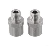 Coppia di adattatori per pedali in acciaio inox da 9/16 a 1/2"