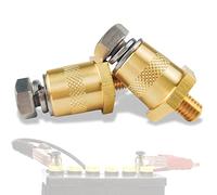 Coppia di adattatori per poli della batteria M8 con filettatura esterna, adattatore polo in ottone, negativo positivo, morsetti per batterie al litio per auto